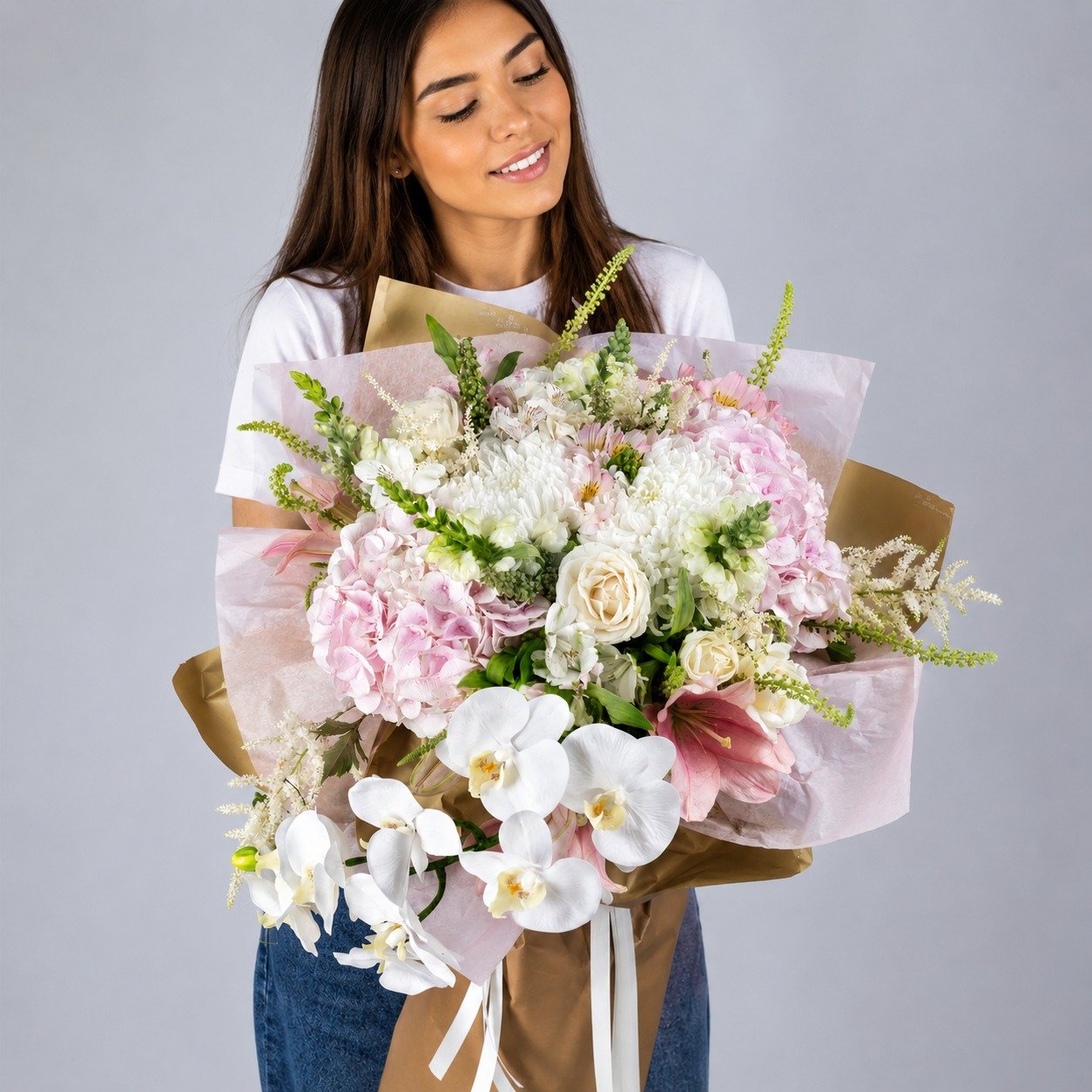 orchidée rose