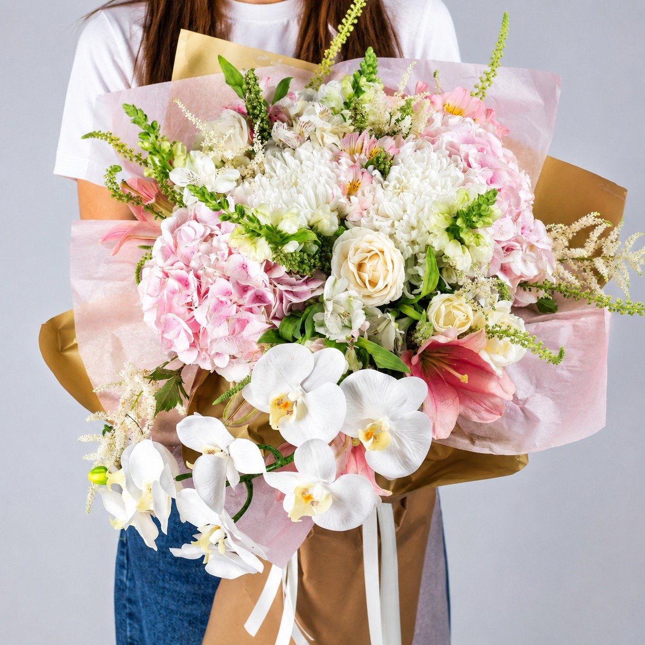 orchidée rose